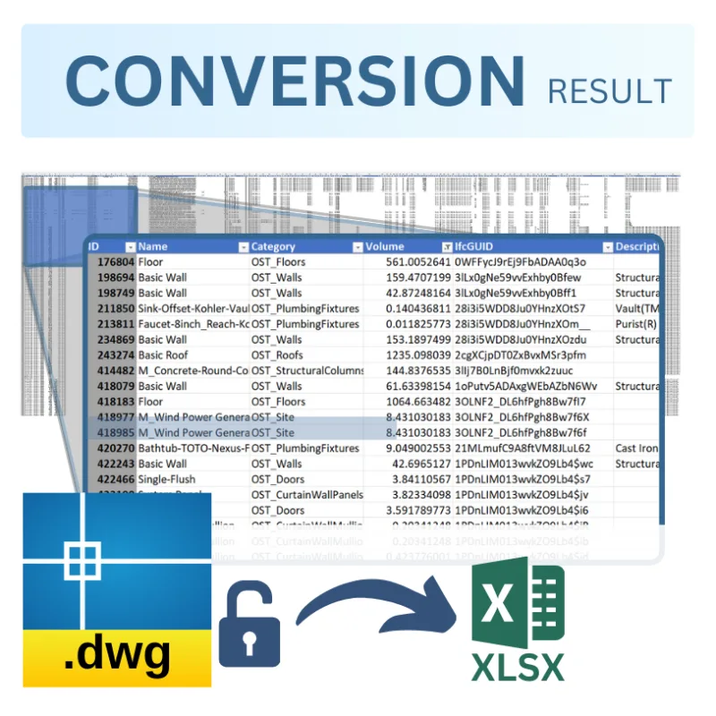 Ad-Free DWG to Excel converter - Image 4