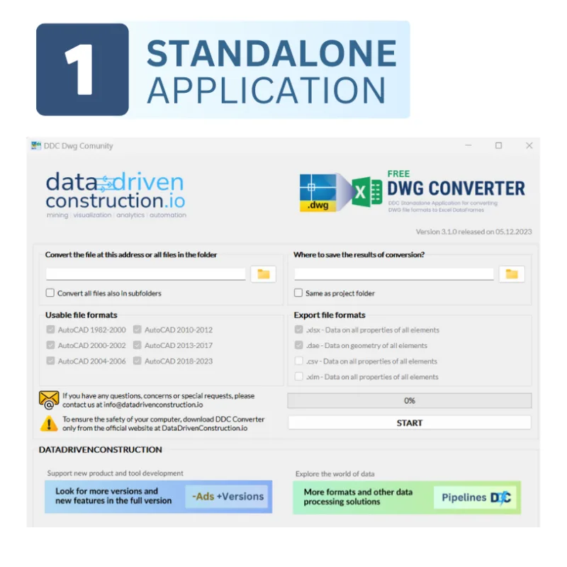 Ad-Free DWG to Excel converter - Image 5