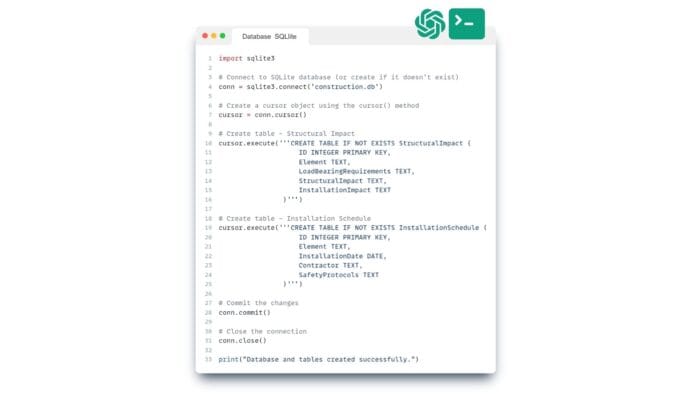 Creating a database using ChatGPT | DDC